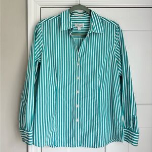 Foxcroft wrinkle free striped button down